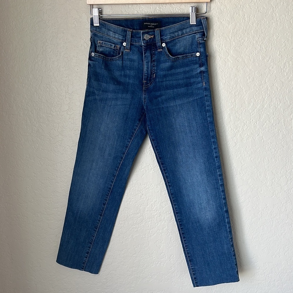 Banana republic medium wash high rise slim jeans NWT - Picture 2 of 10
